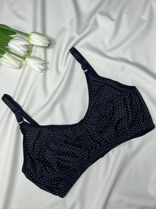 Classic Comfort Non-Padded Polka Dot Bra