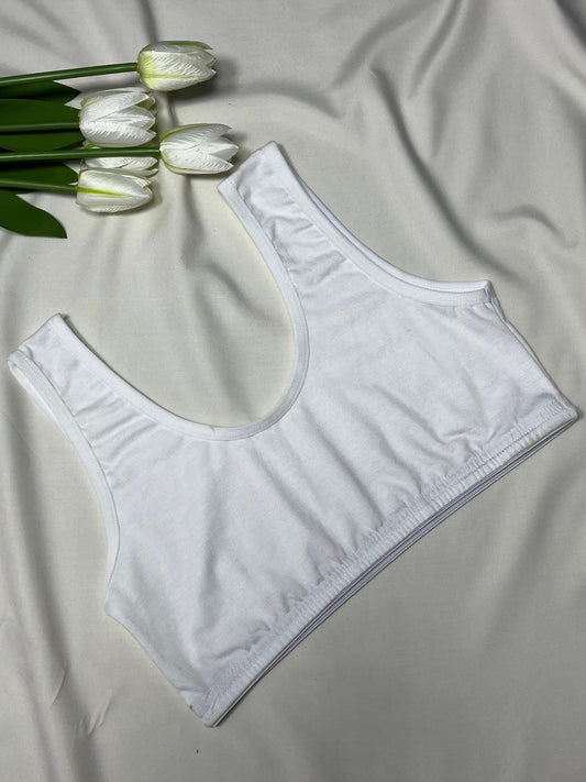 Soft Essentials Wireless Crop Bralette - Seamless Comfort